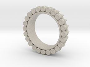 Bullet ring Ring(size = USA 3.5-4) in Natural Sandstone