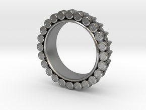 Bullet ring(size = USA 4.5-5) in Natural Silver