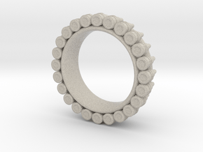 Bullet ring(size is = USA 5) in Natural Sandstone