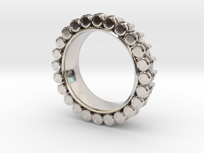 Bullet ring(size is = USA 5) in Platinum