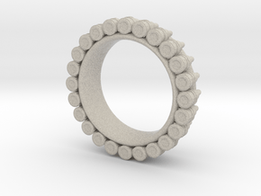 Bullet ring(size = USA 6) in Natural Sandstone