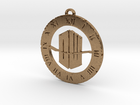 Doctor Who - Pendant in Natural Brass
