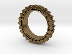 Bullet ring(size = USA 7-7.5) in Natural Bronze