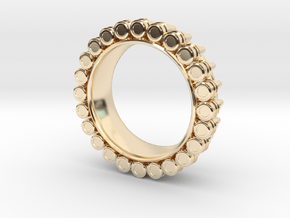 Bullet ring(size = USA 7-7.5) in 14K Yellow Gold