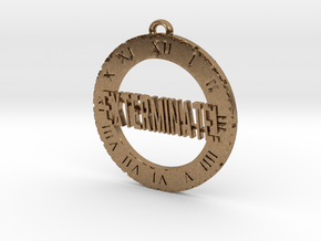 EXTERMINATE! - Pendant in Natural Brass