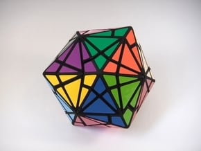 Fractured Cube Puzzle in White Natural Versatile Plastic