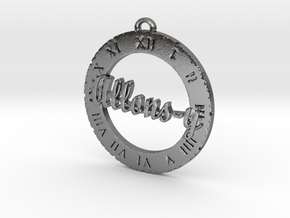 Allons-y - Pendant in Polished Silver