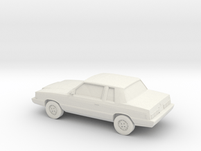 1/87 1983 Dodge Aries  SR  in White Natural Versatile Plastic