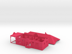 CNR Washago Depot (N-scale, 1:160) in Pink Processed Versatile Plastic