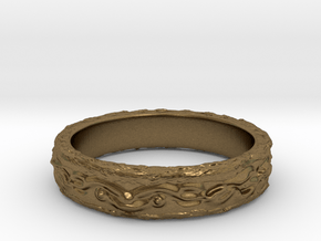 Ring of the earth(size = USA 6.5) in Natural Bronze