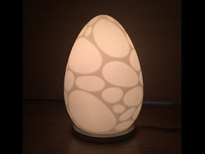 Egg Lamp in White Processed Versatile Plastic