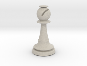 Inception Bishop Chess Piece (Lite) in Natural Sandstone
