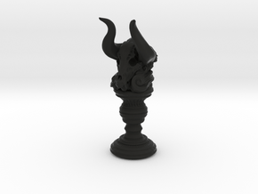 Creature statue - 02_90 in Black Natural Versatile Plastic