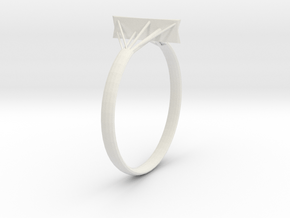 Suspension Ring in White Natural Versatile Plastic