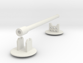 Heavy Artillery, 320mm shells (n-scale) in White Natural Versatile Plastic