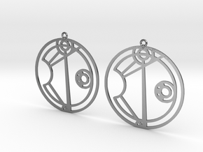 Alexis - Earrings - Series 1 in Polished Silver