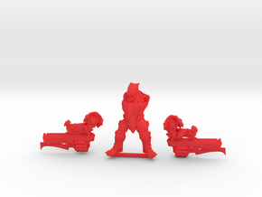 Kelk Hunter with two Thoom Cannons in Red Processed Versatile Plastic
