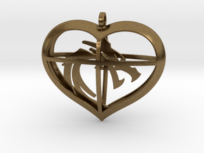 Dragon Heart in Natural Bronze