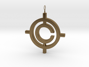 The Conspiracy Pendant in Natural Bronze