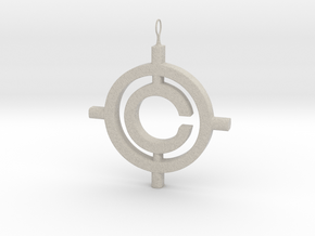The Conspiracy Pendant in Natural Sandstone