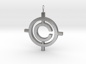 The Conspiracy Pendant in Natural Silver