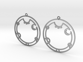 Audrey - Earrings - Series 1 in Fine Detail Polished Silver