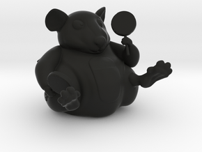 The Candy Mouse in Black Natural Versatile Plastic