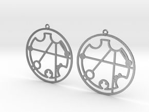 Christina - Earrings - Series 1 in Natural Silver
