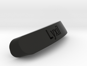 Lyxil Nameplate for SteelSeries Rival in Black Natural Versatile Plastic