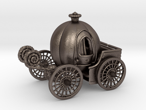 Pumpkin carriage　LV2 in Polished Bronzed Silver Steel