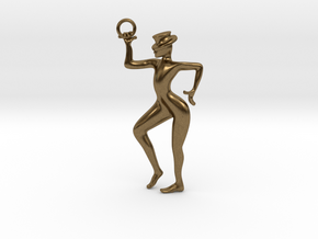 let's dance male pendant in Natural Bronze
