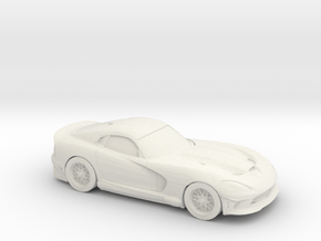 1/87 2014 Dodge Viper in White Natural Versatile Plastic