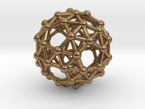 Snub Dodecahedron (right-handed) in Natural Brass