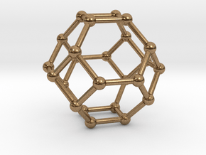 Truncated Octahedron in Natural Brass