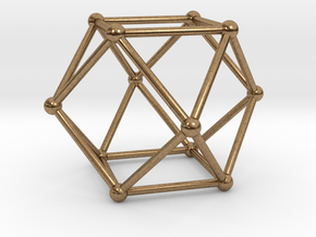 Cuboctahedron in Natural Brass