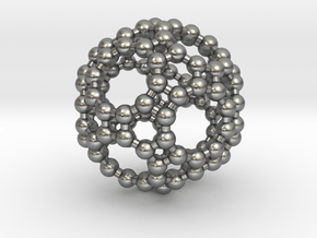 Truncated Icosidodecahedron in Natural Silver
