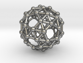 Snub Dodecahedron (right-handed) in Natural Silver