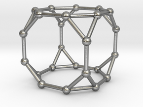Truncated Cube in Natural Silver