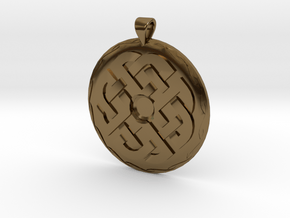 Celtic Knot 1 Pendant in Polished Bronze