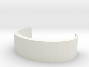 Simple Bracelet in White Natural Versatile Plastic