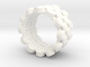 A POIS RING - SIZE 7 in White Processed Versatile Plastic