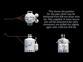 Coastal Forces Smoke Generator. 1/24 scale. in White Natural Versatile Plastic