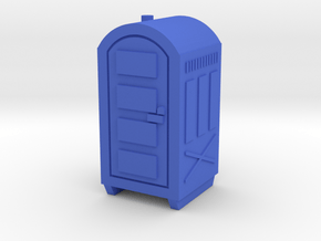 N Scale Portable Toilet in Blue Processed Versatile Plastic