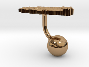 Turkey Terrain Cufflink - Ball in Polished Brass