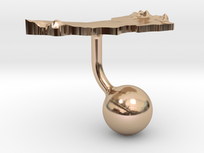 Oman Terrain Cufflink - Ball in 14k Rose Gold