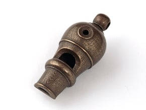 Classic Whistle in Polished Bronzed Silver Steel