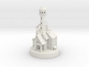 Lighthouse miniature in White Natural Versatile Plastic