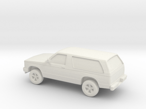 1/87 1984 Chevrolet Blazer S10 in White Natural Versatile Plastic