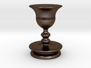 Vase in Polished Bronze Steel