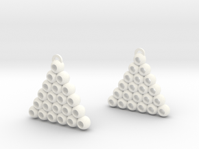 Ball Triangle in White Processed Versatile Plastic